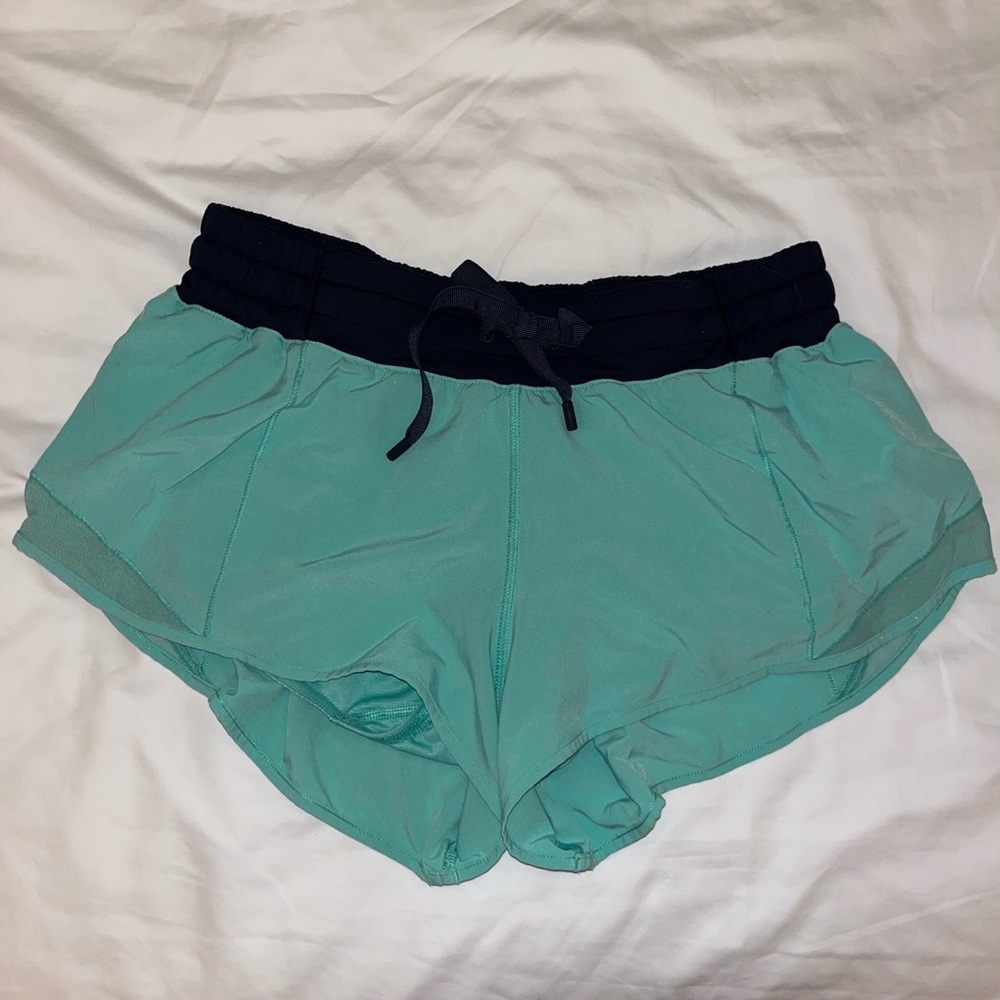 Lululemon hottie hot original shorts teal & navy combo